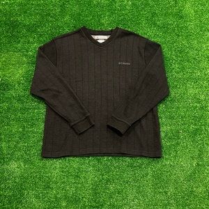 Columbia V Neck Striped Sweater